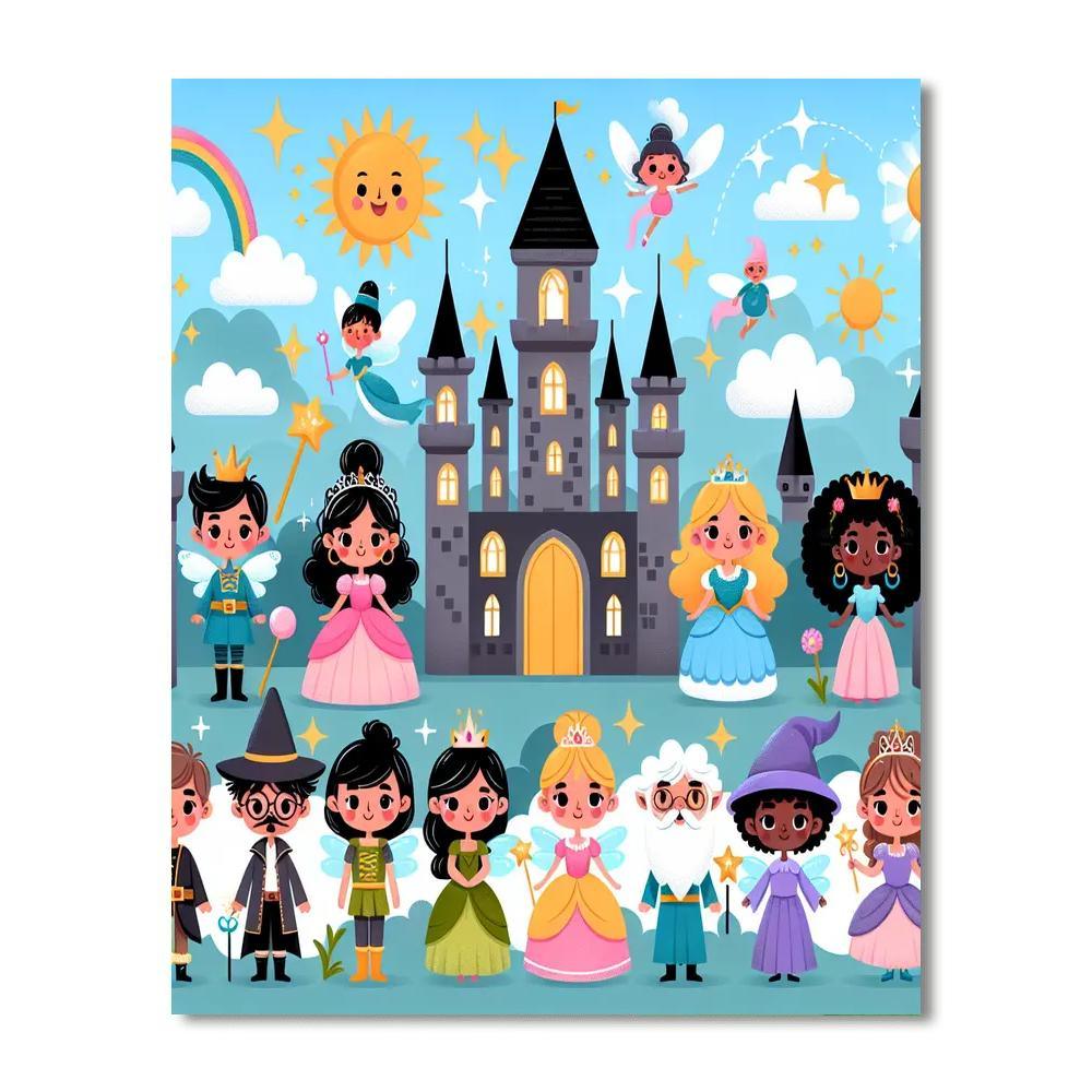 Fairy Tale Kingdom Adventures Paint By Numbers Kits