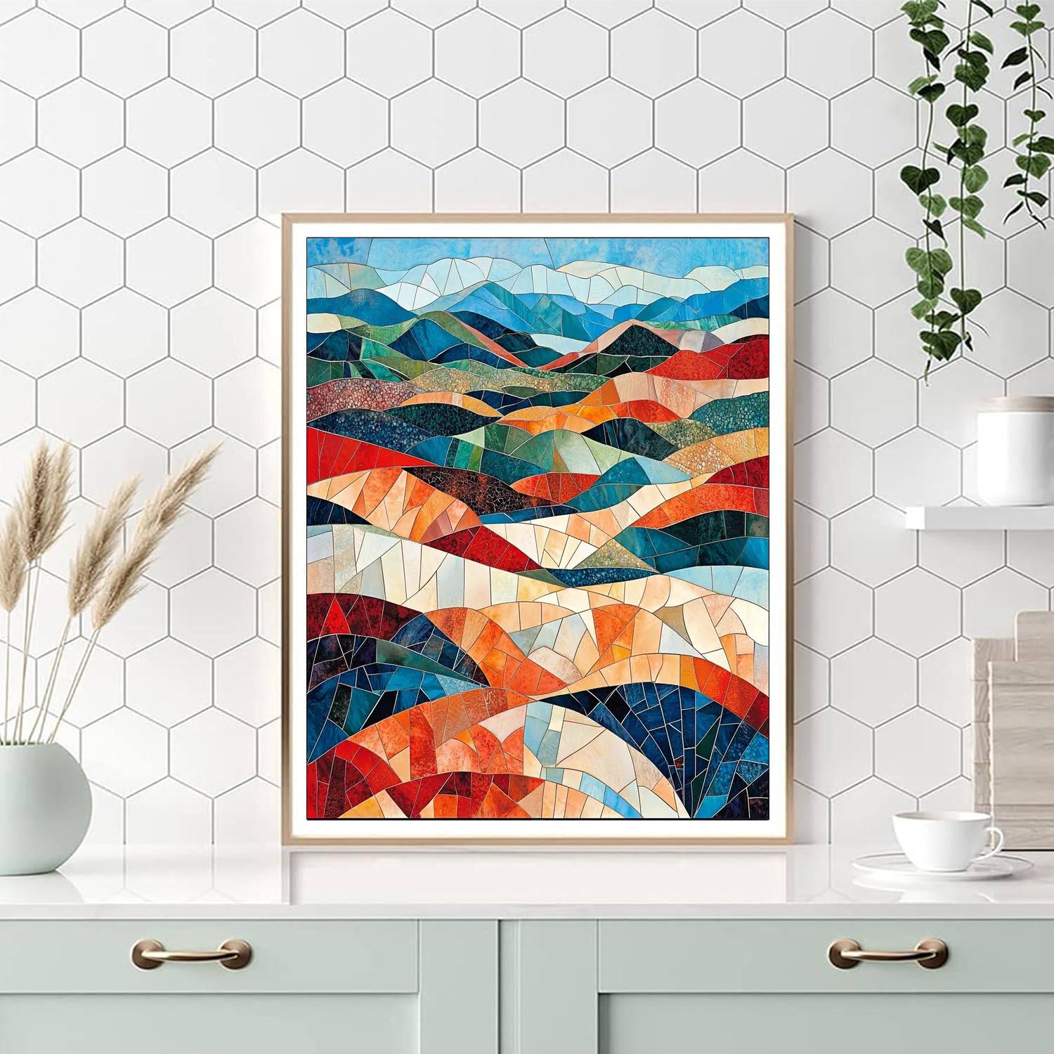 Paul Cézanne Inspired Mosaic Reflections  Painting By Numbers Kit