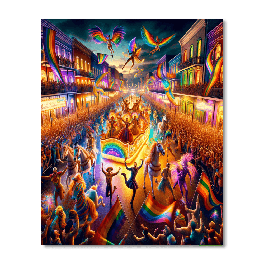 Mardi Gras Parade Paint By Numbers