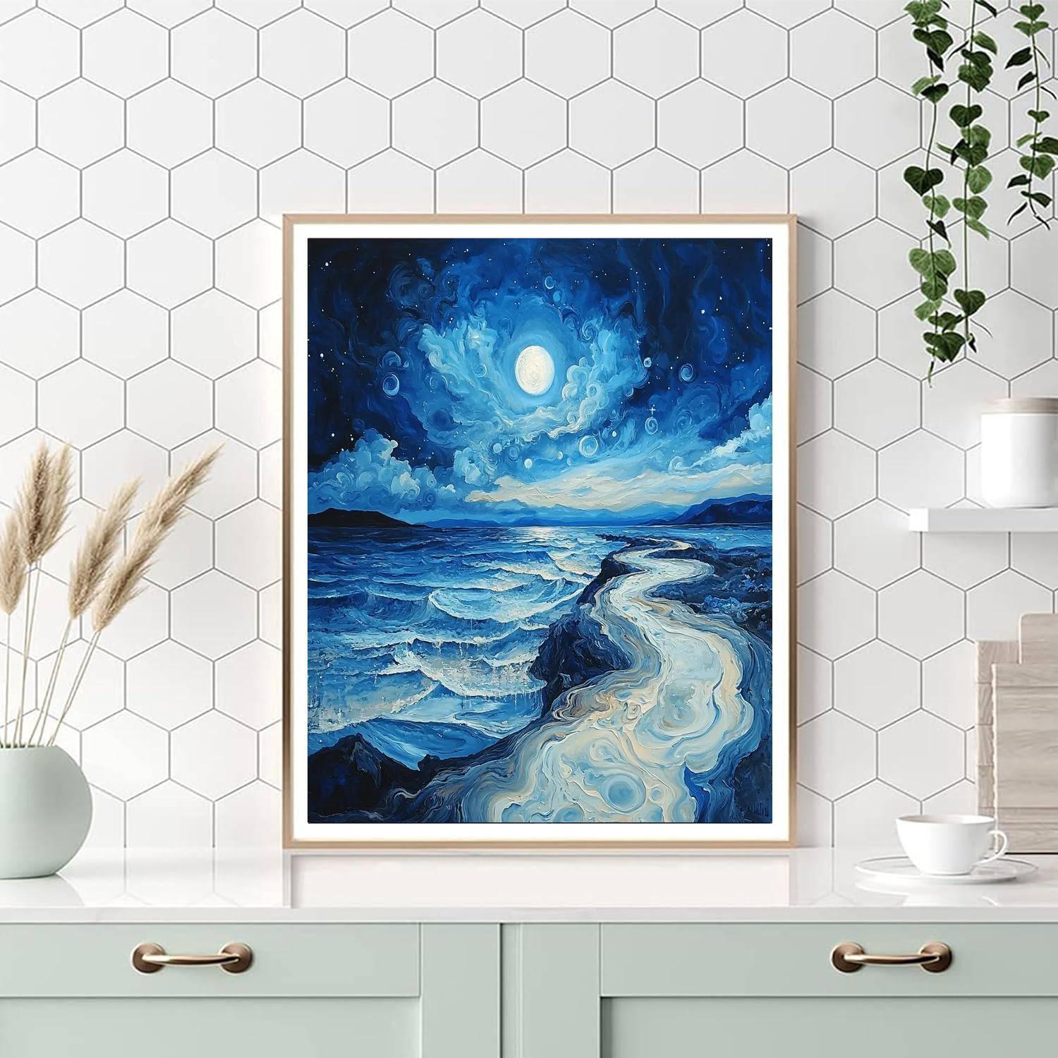 Salvador Dali Inspired Midnight Mirage  DIY Paint By Numbers