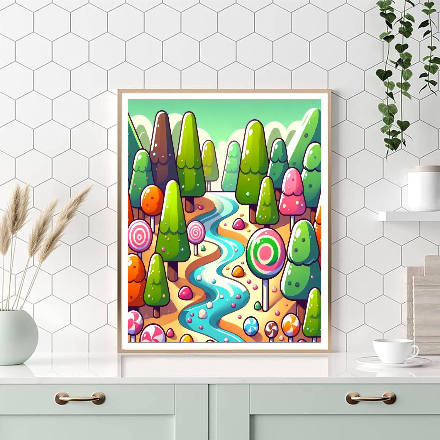 Candy Forest DIY Paint By Numbers