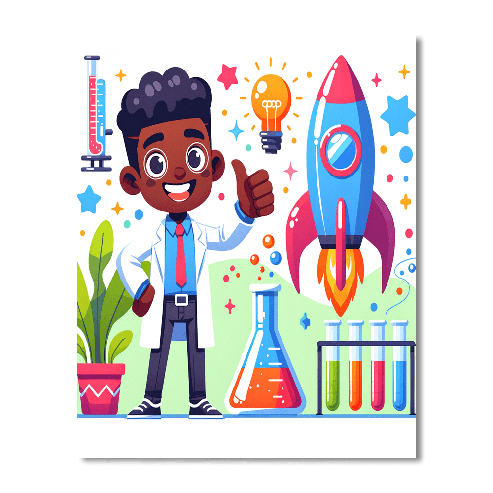 Rocket Scientist's Workshop DIY Paint By Numbers