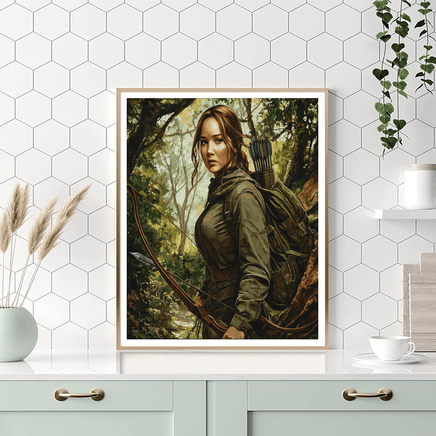 Jennifer Lawrence: The Fierce Spirit Of Katniss Everdeen Numbered Painting Kits