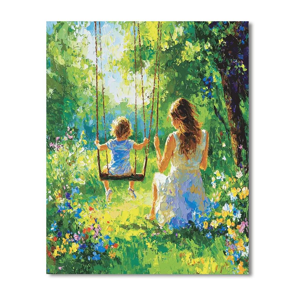 Mom And Me In The Park Paint By Numbers