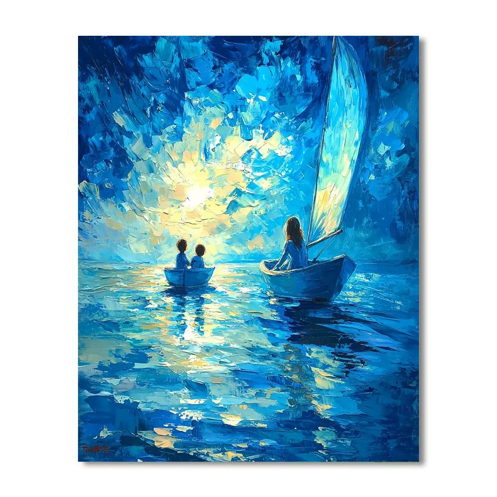 Sailing With Mother DIY Paint By Numbers