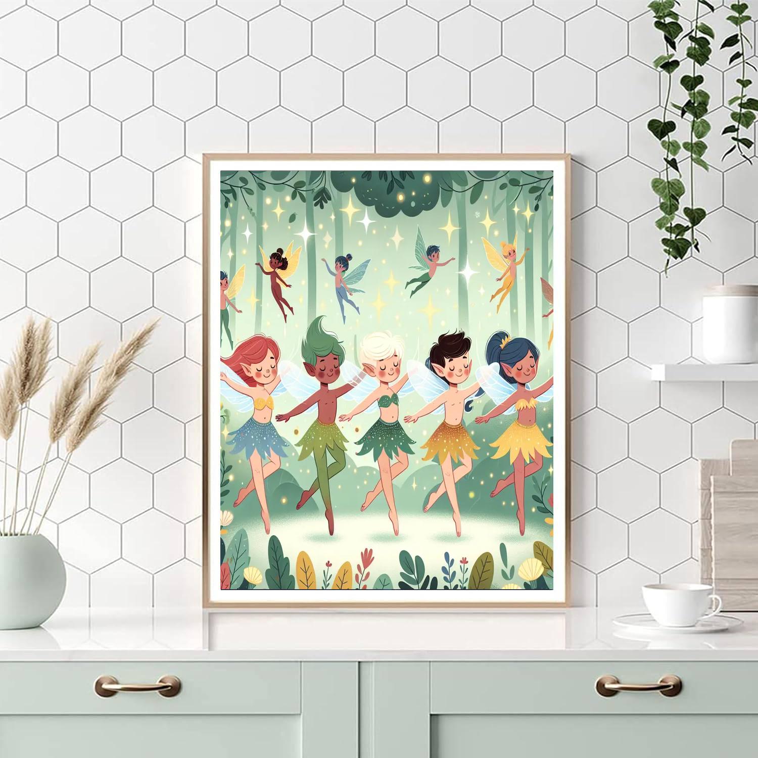 Pixie Hollow Whimsy DIY Paint By Numbers