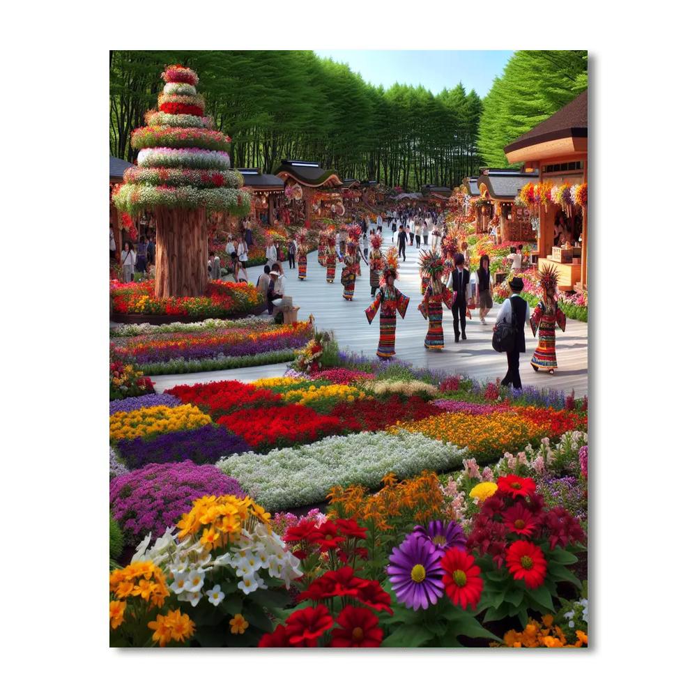 Flower Festival Of Sapporo Paint By Numbers