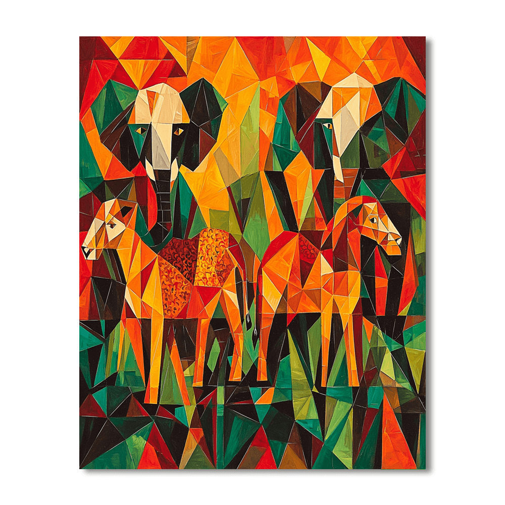 Pablo Picasso Inspired Picasso's Safari Adventure  Paint By Numbers Kits
