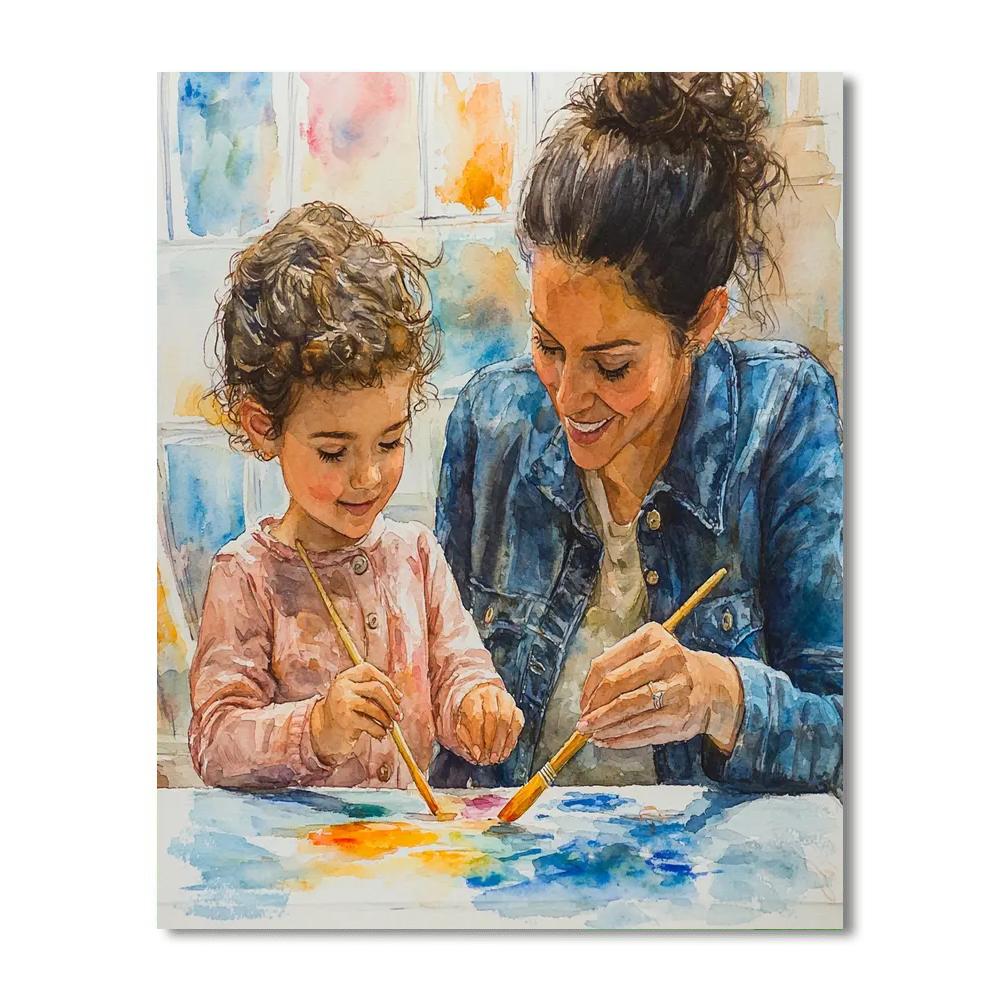 Watercolor Whispers DIY Paint By Numbers