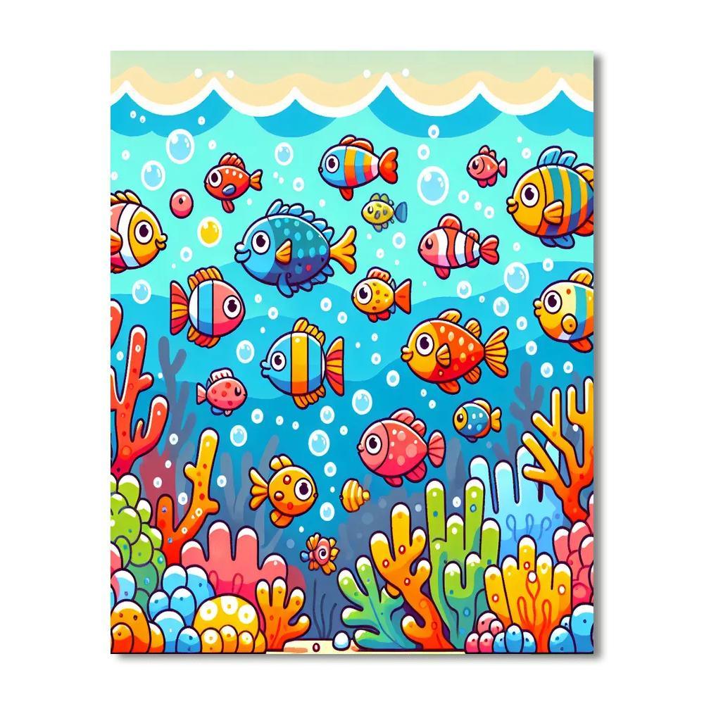 Exploring Underwater World Paint By Number