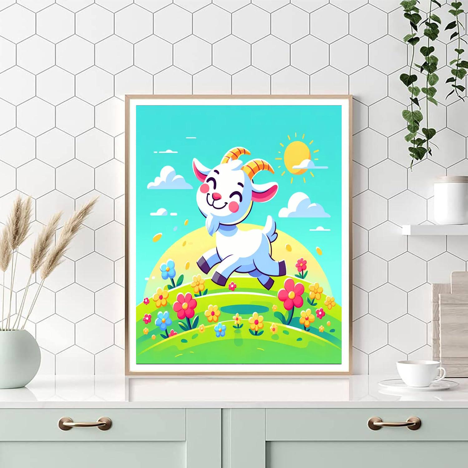 Giggle With Goats Paint By Numbers