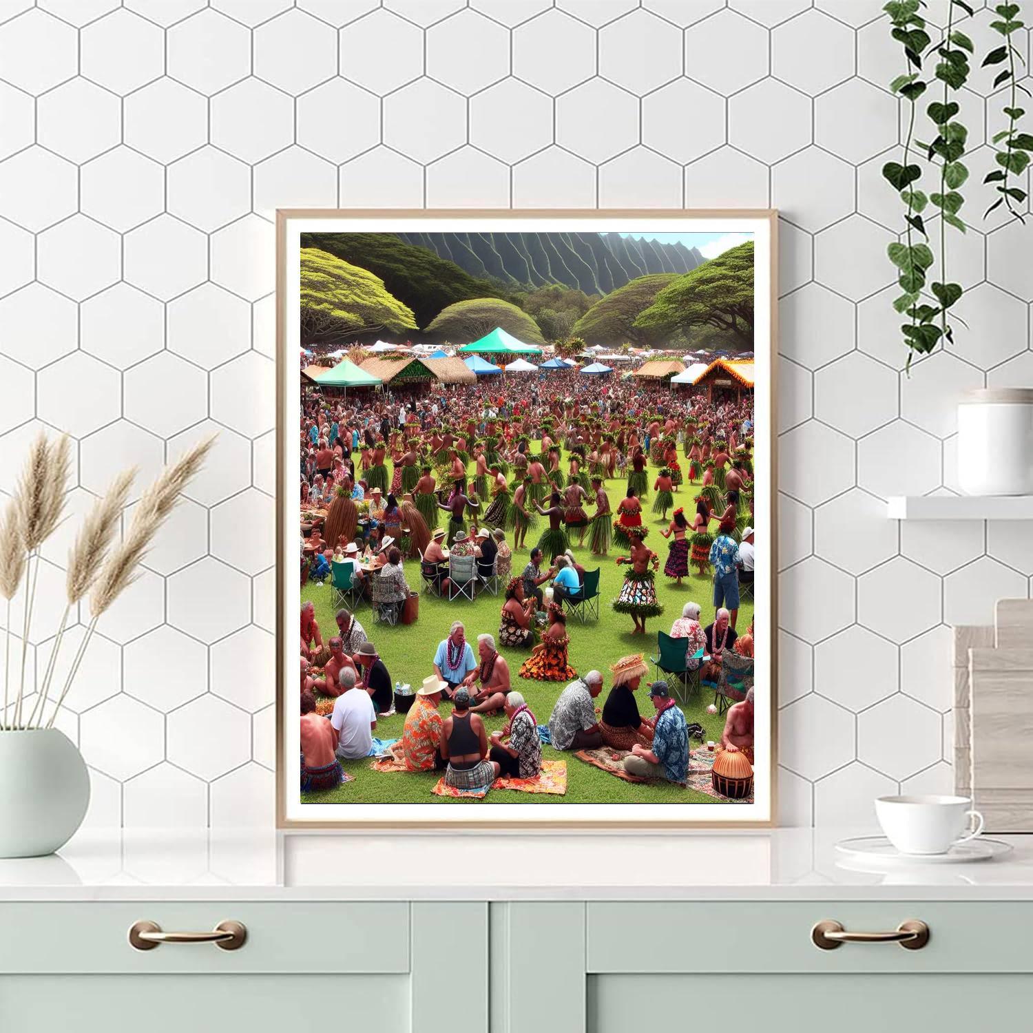 The Pahoa Makahiki Festival Painting Number Kit