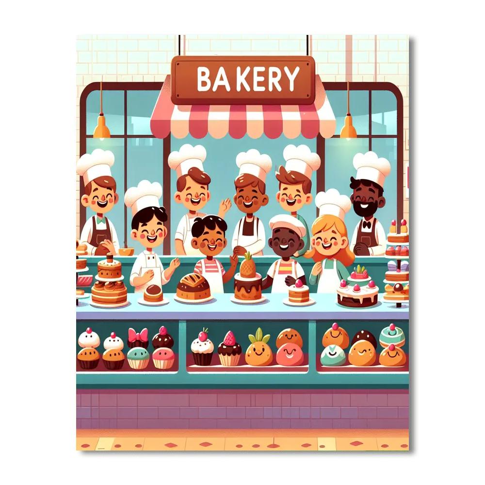 Sweet Bakery Dreams Paint By Numbers