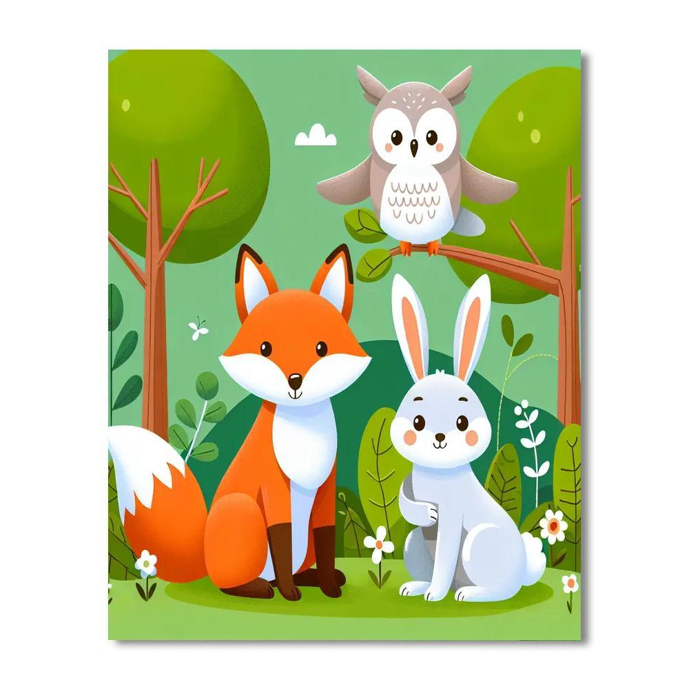 Adventures With Forest Friends Paint By Number