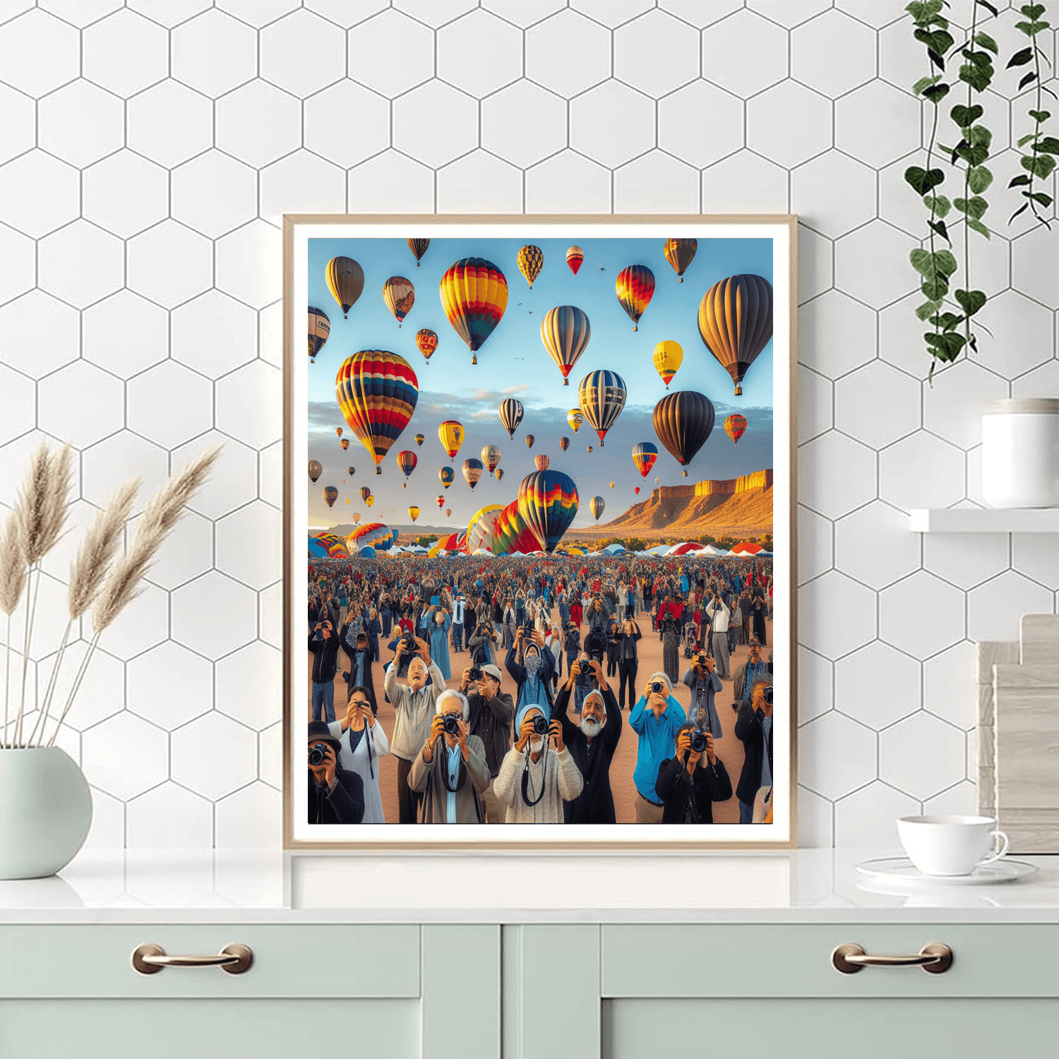 Albuquerque Balloon Fiesta - Albuquerque Paint By Numbers Art