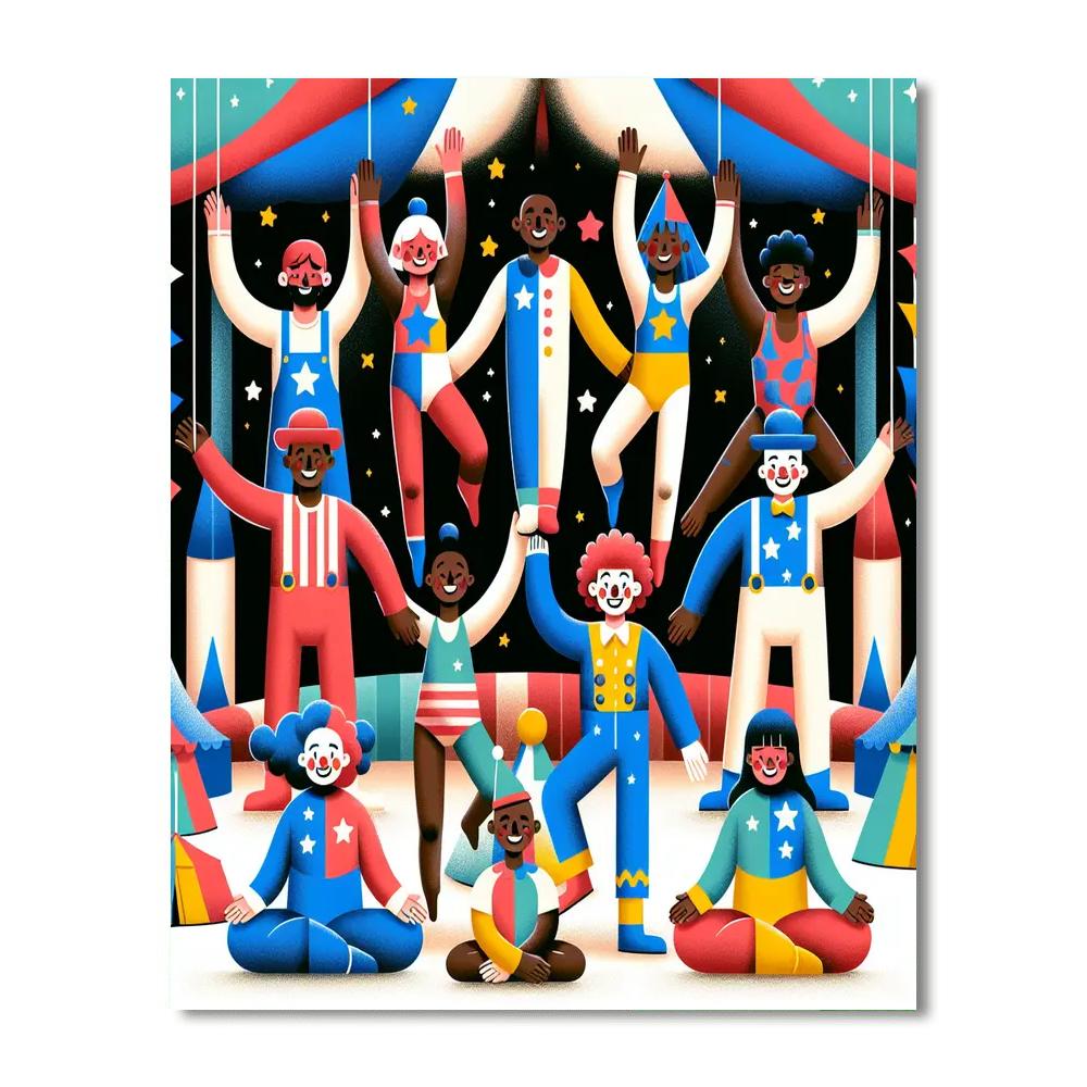 Circus Of Stars Numbered Painting Kits