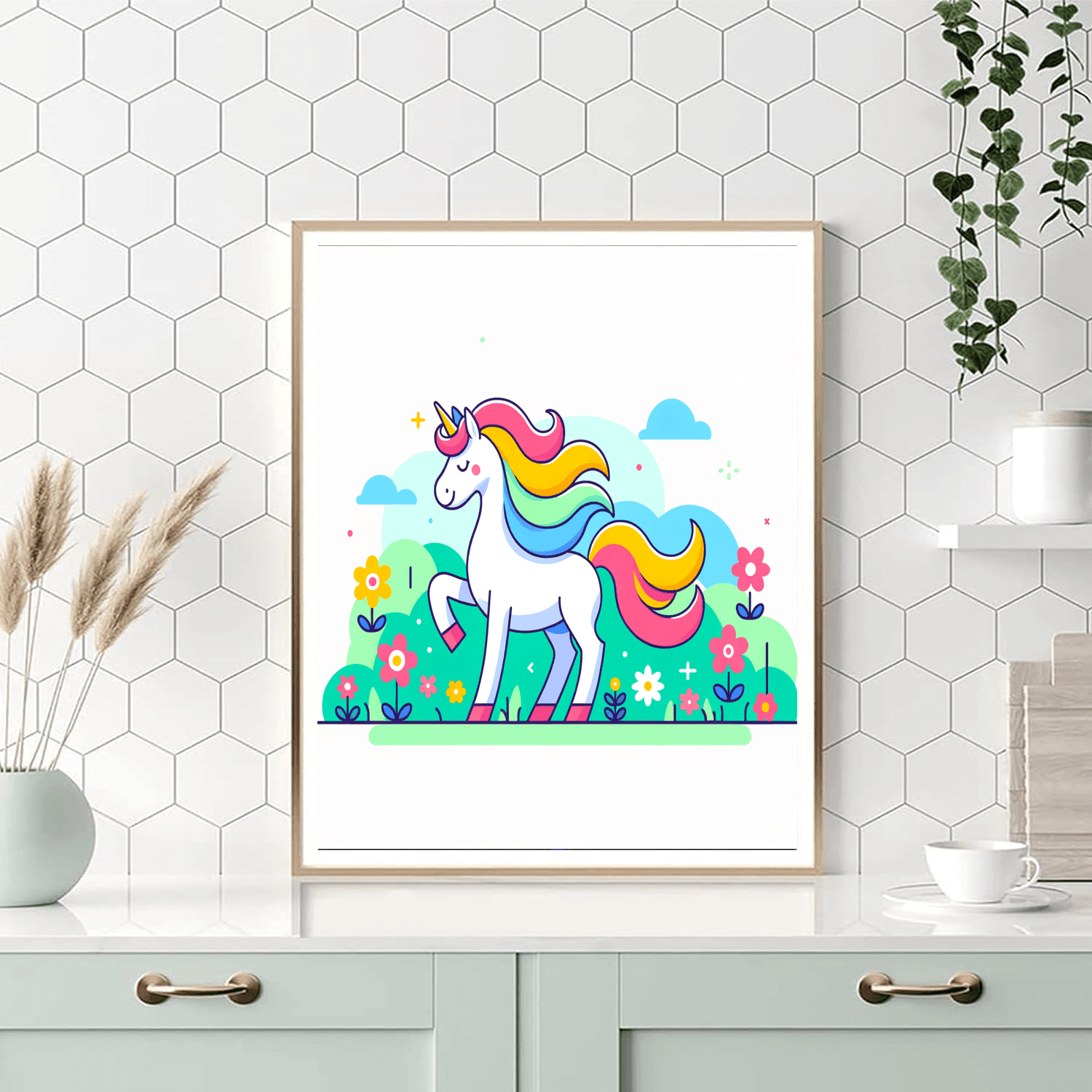 Mystical Unicorn Garden Paint By Numbers Kits