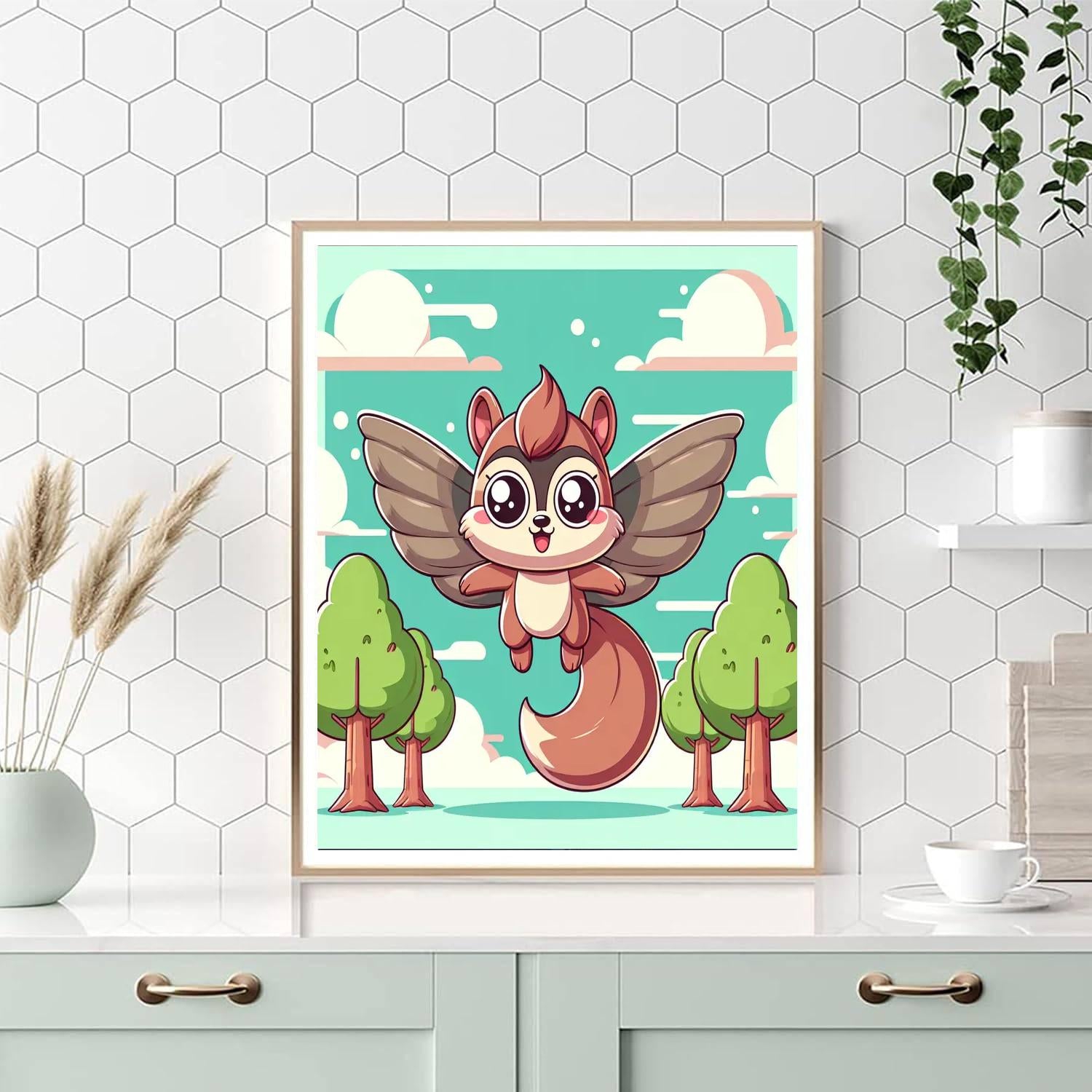 Flying Squirrel Adventure Paint By Numbers