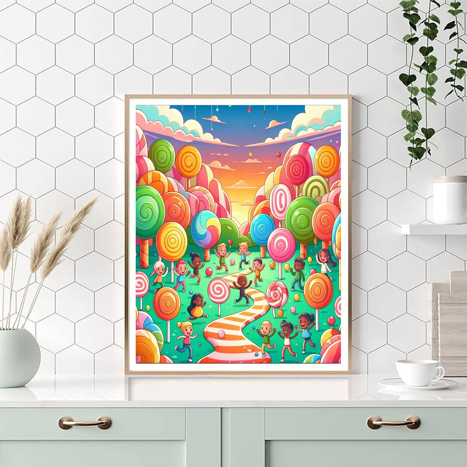 Adventure In Candy Wonderland Paint By Numbers Kits