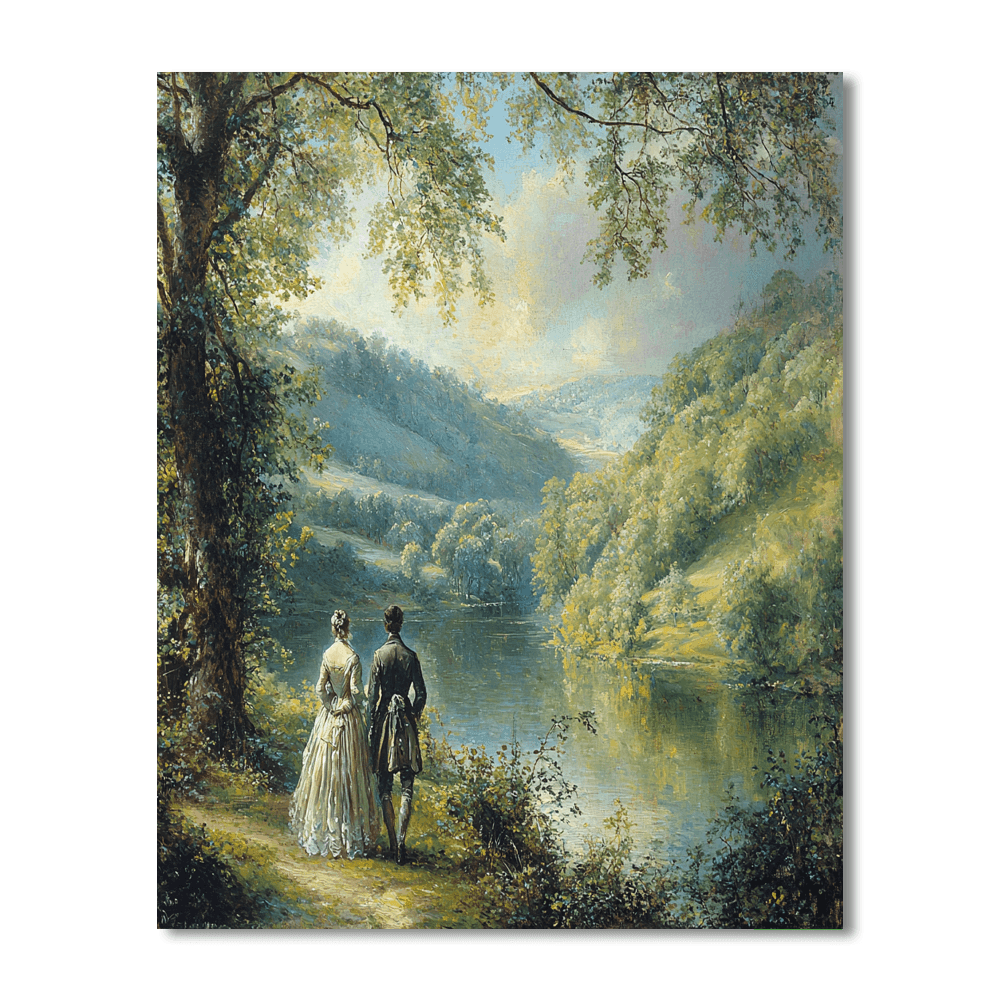 Thomas Gainsborough Inspired Historical Reflections  Painting By Numbers Kit
