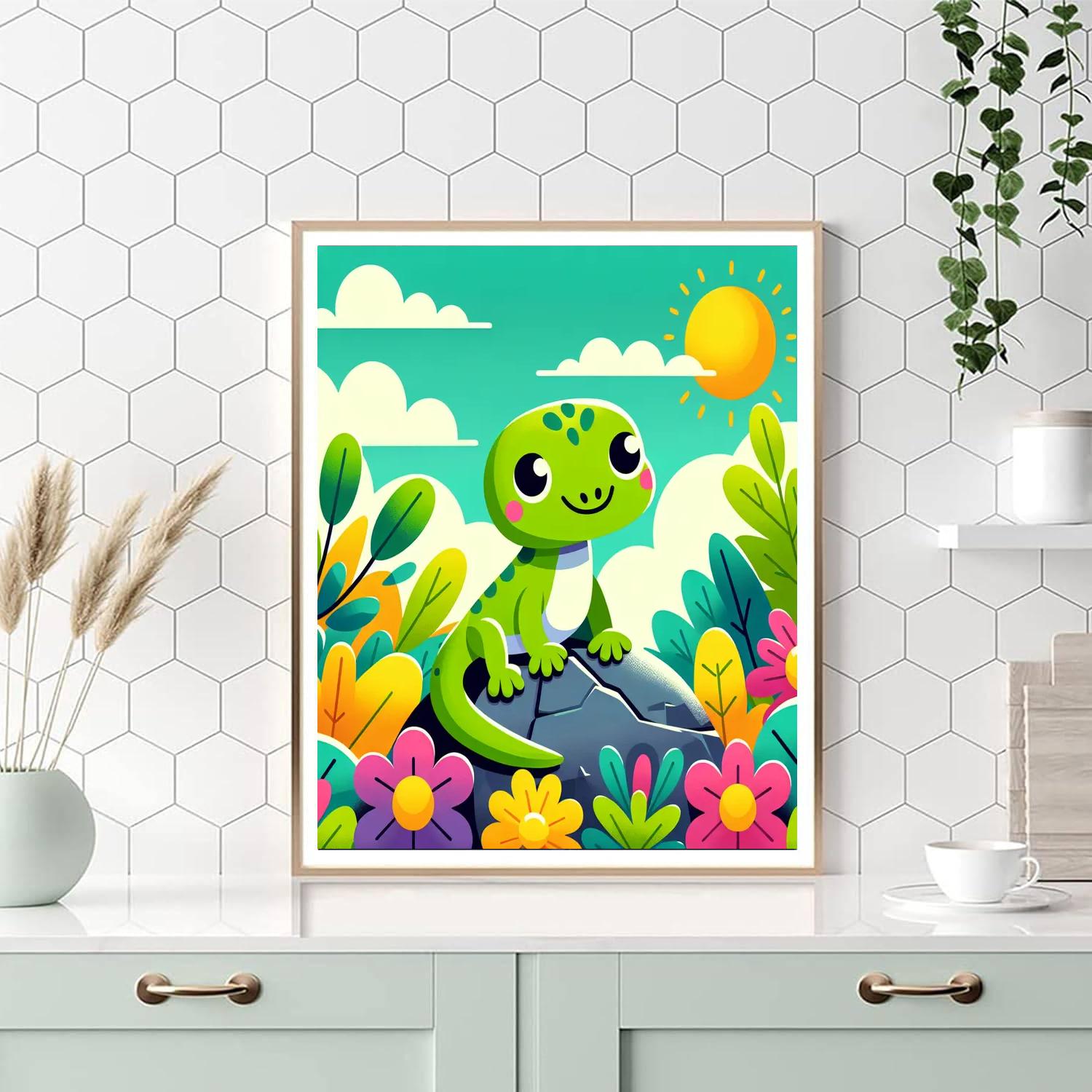 Giggles The Gecko Numbered Painting Kits
