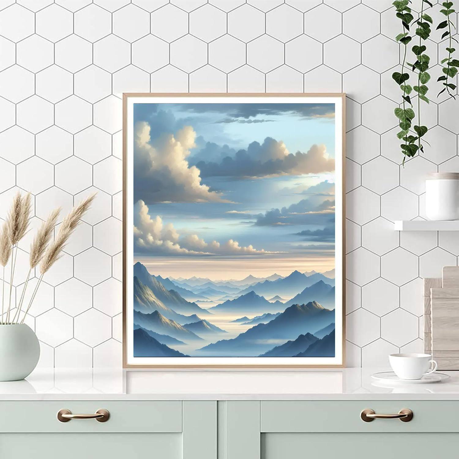 Peaceful Zen Mountains Paint By Numbers Art