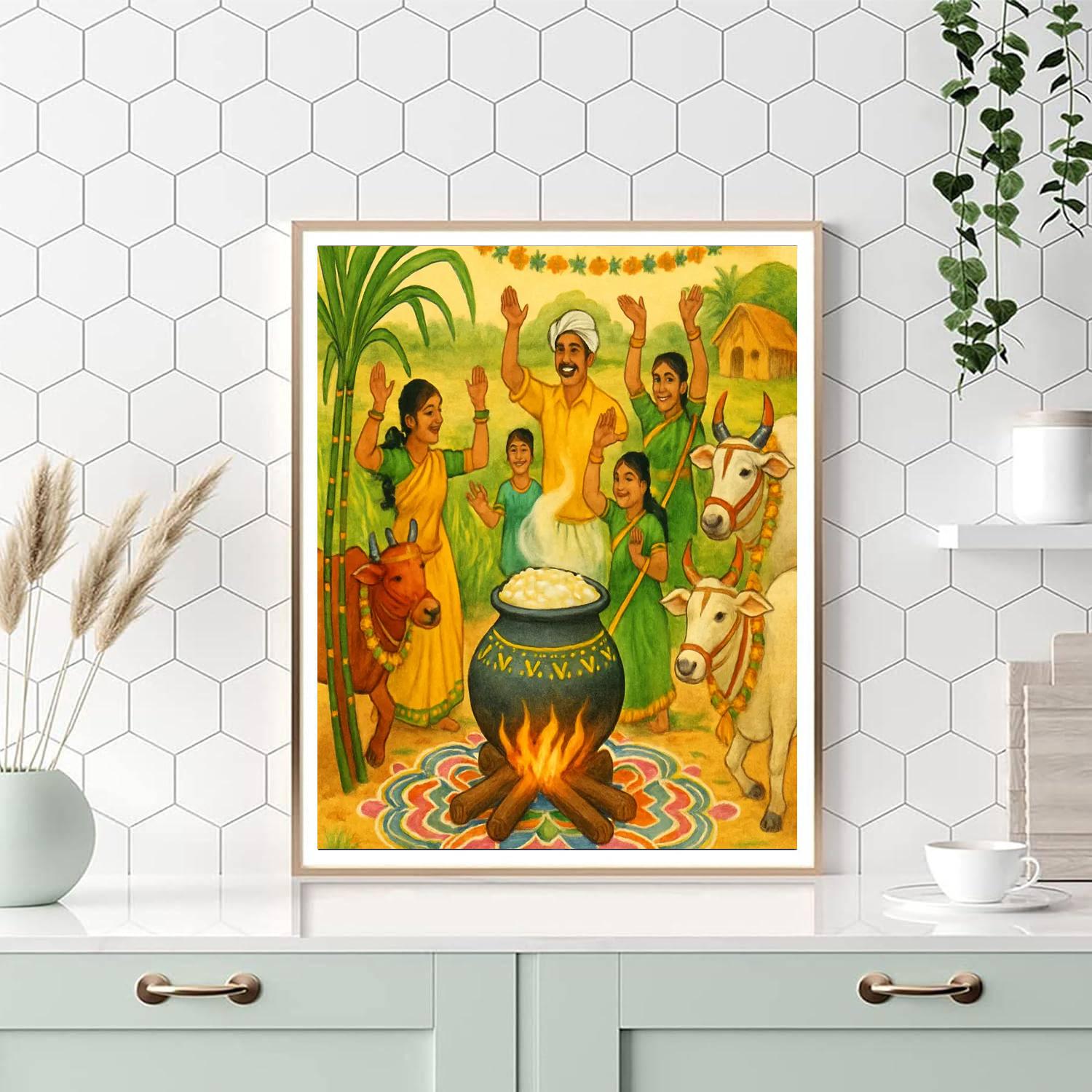 Pongal - India Paint By Number