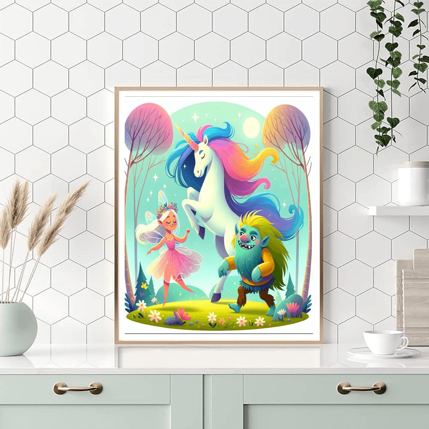 Delightful Fantasy Creatures Painting Number Kit