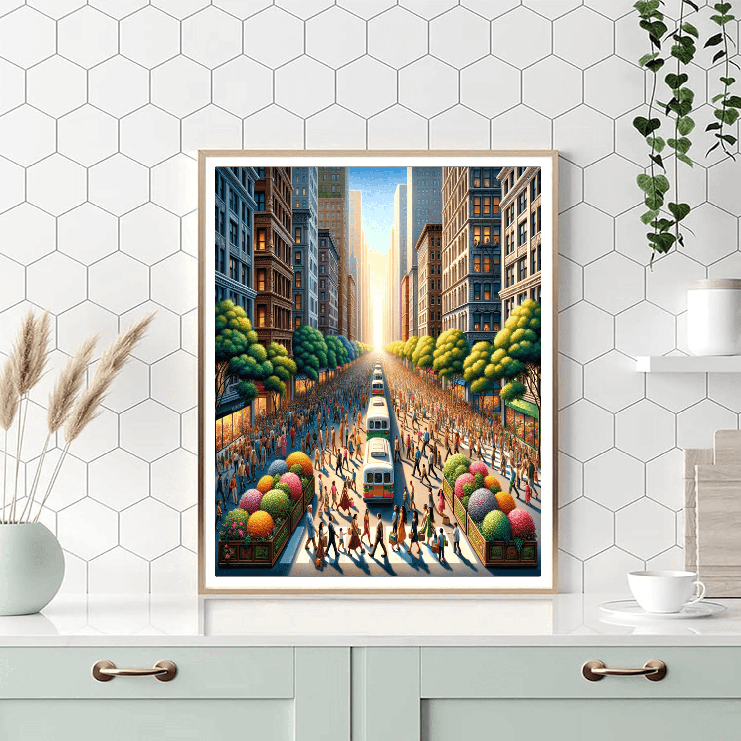 Blossoming Urban Retreat DIY Paint By Numbers