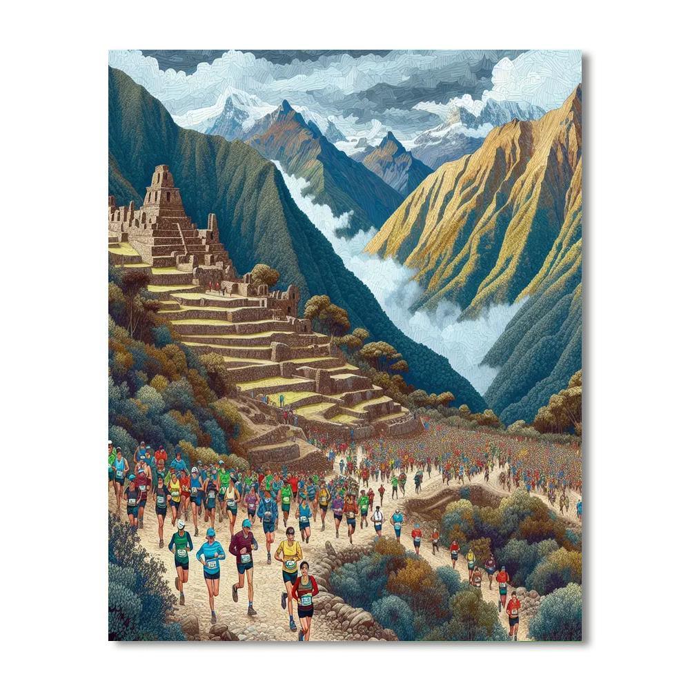 Inca Trail Marathon - Peru Paint By Numbers Art