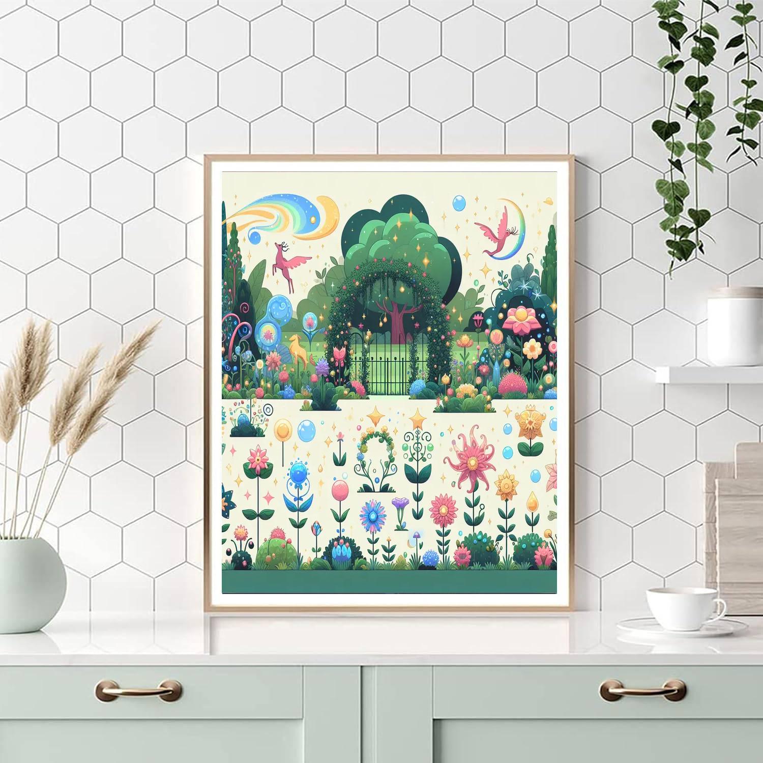 Garden Fantasy DIY Paint By Numbers