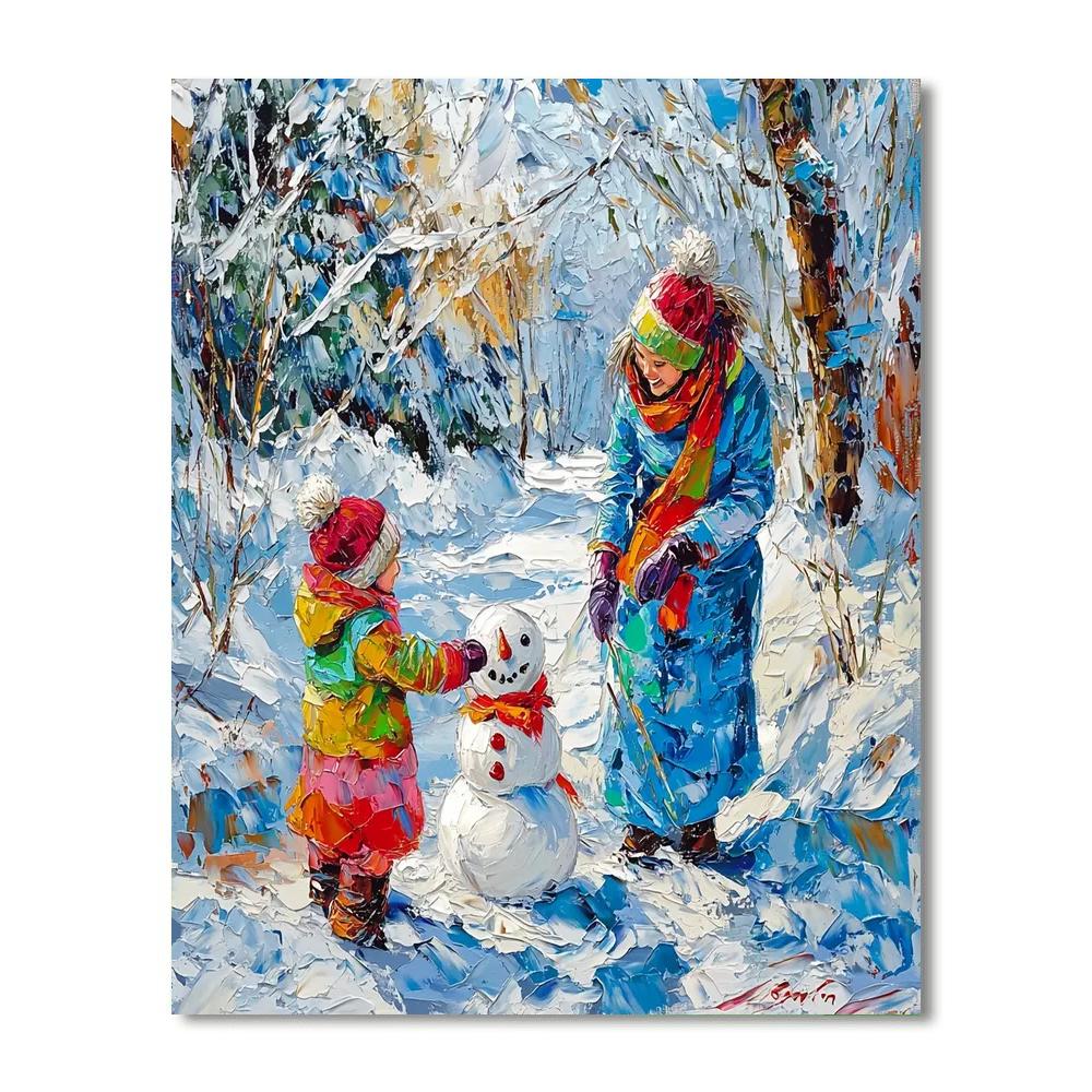 Winter's Warmth Number Painting