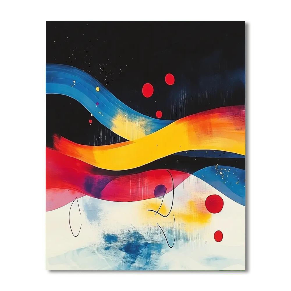 Joan Miró Inspired Echoes Of Inspiration  Painting Number Kit
