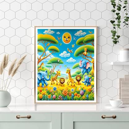 Animal Kingdom Wonders Number Painting