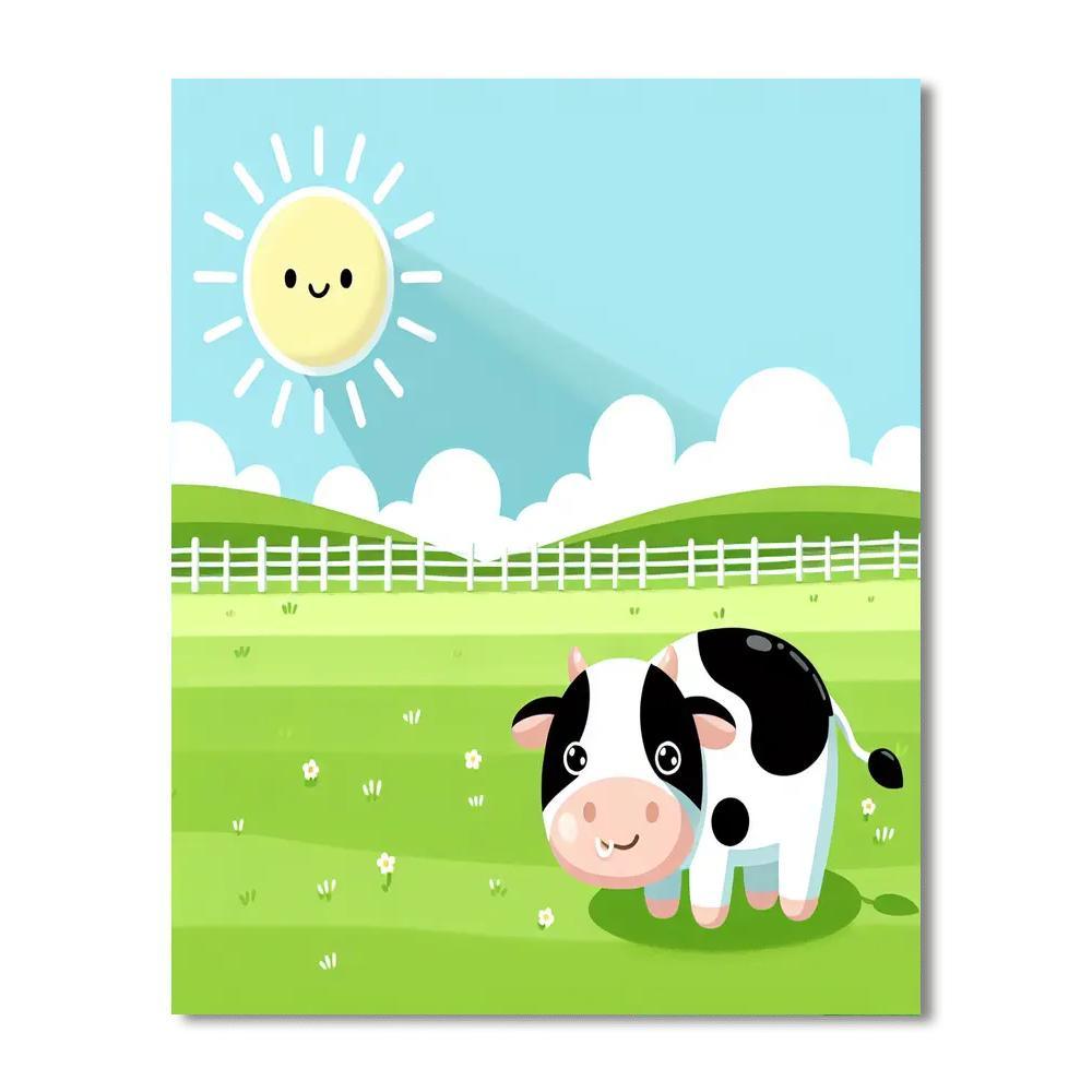 Charming Cow Paint By Numbers Kits