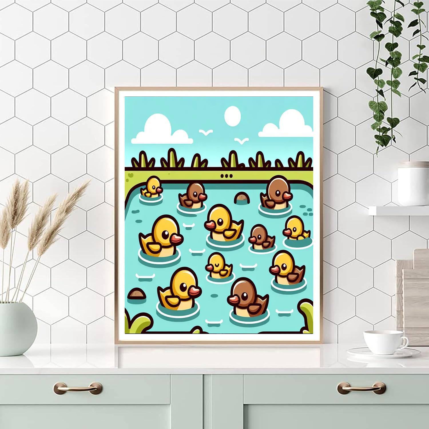 Dandy Duck Dance Number Painting