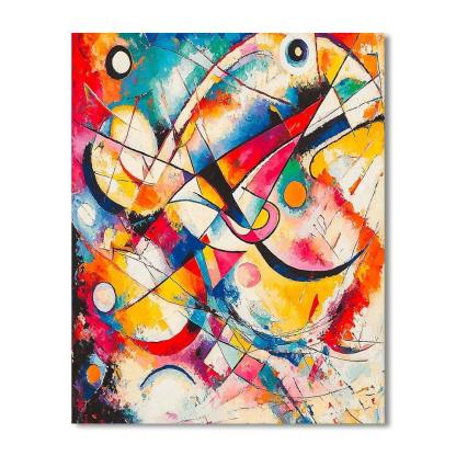 Wassily Kandinsky Inspired Ebullient Harmony  Paint By Numbers Kits
