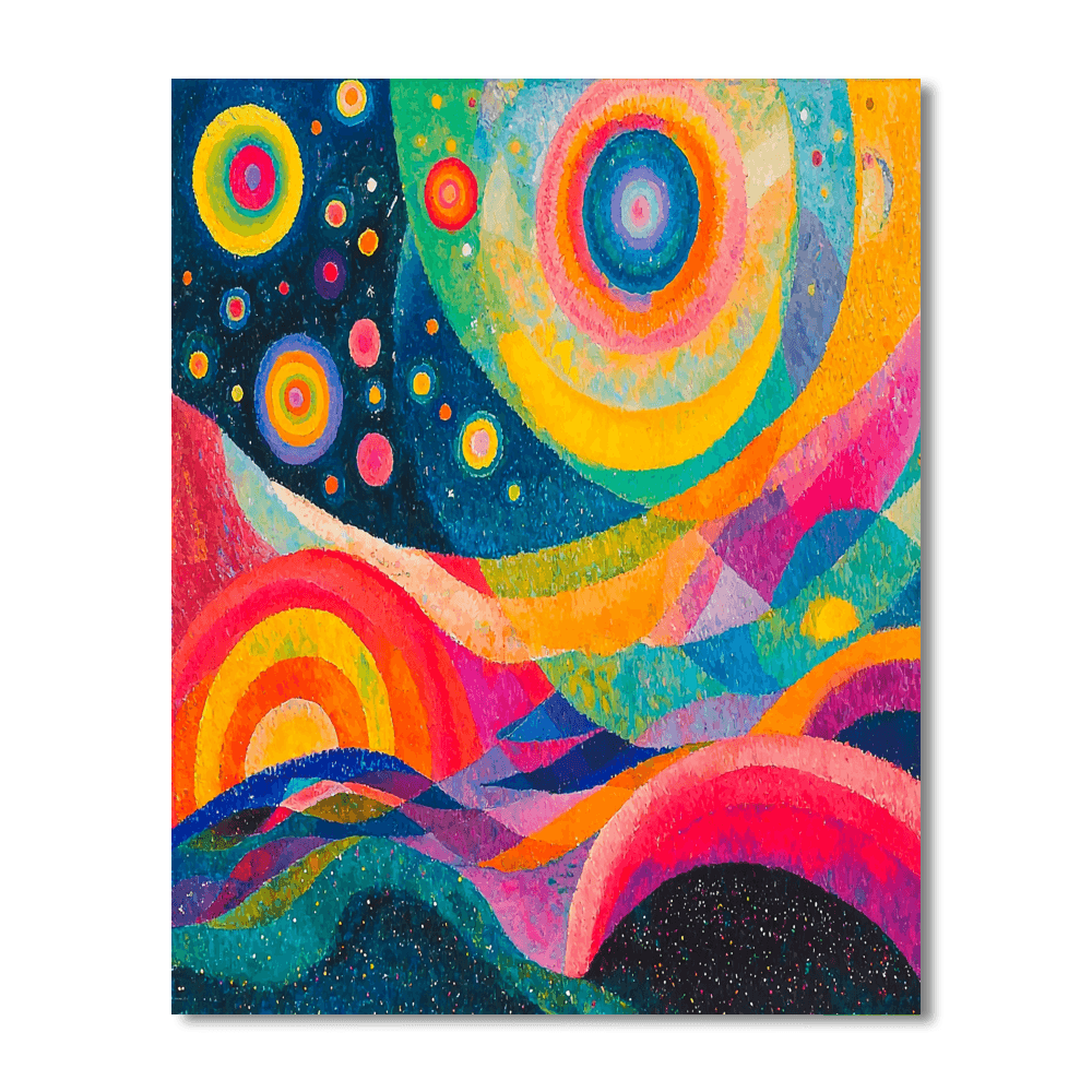 Wassily Kandinsky Inspired Abstract Celestial Vision  Paint By Numbers Kits
