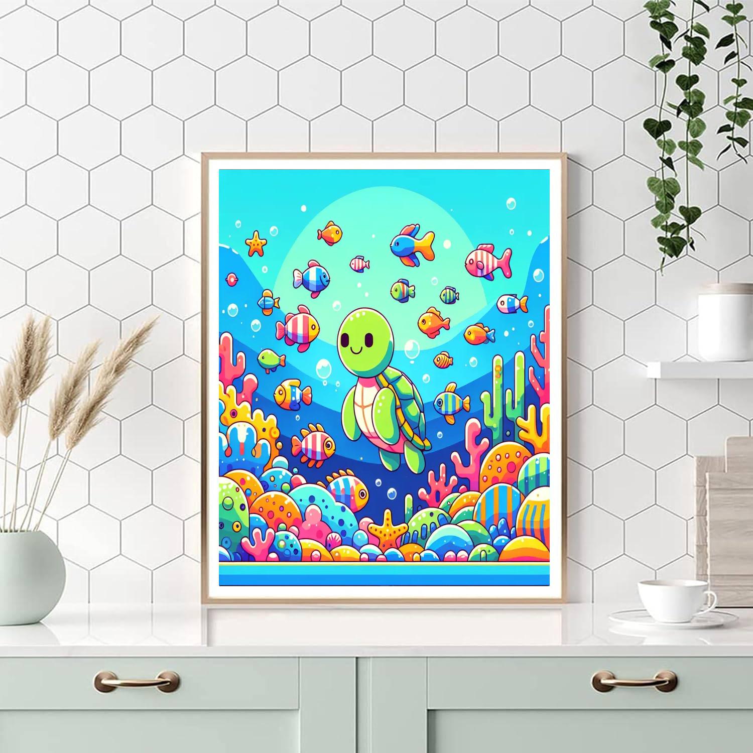 Ocean Deep Explorers Painting Number Kit