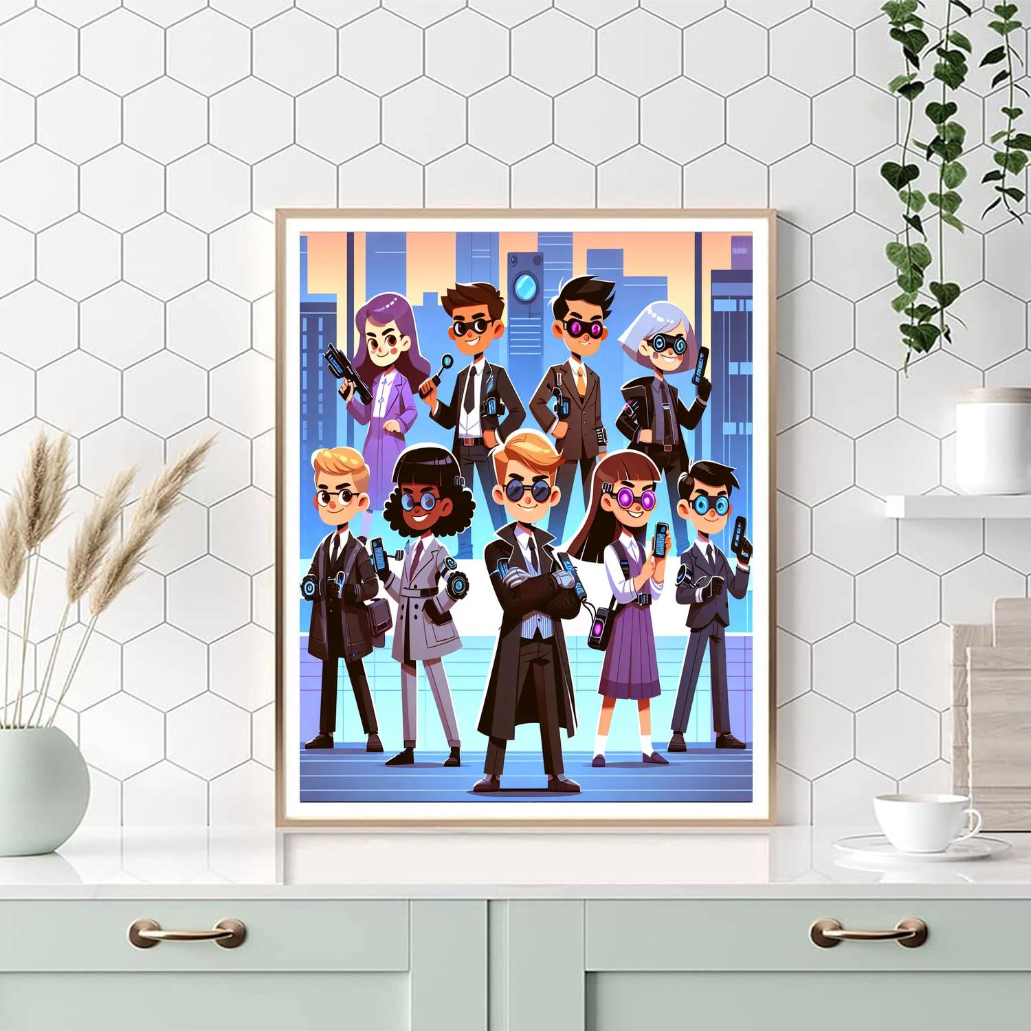 Secret Agent Academy Numbered Painting Kits