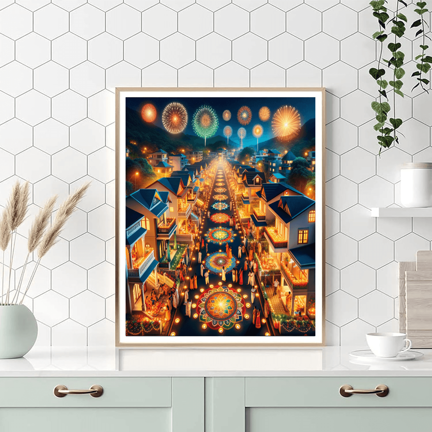 Diwali Lights Festival - Mauritius Paint By Numbers