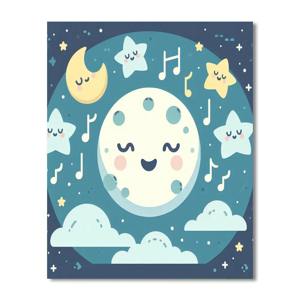Lunar Lullabies And Dreams Painting By Numbers Kit