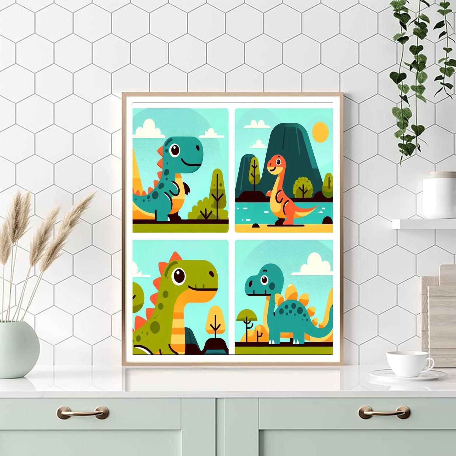 Dinosaur Island Discovery Numbered Painting Kits