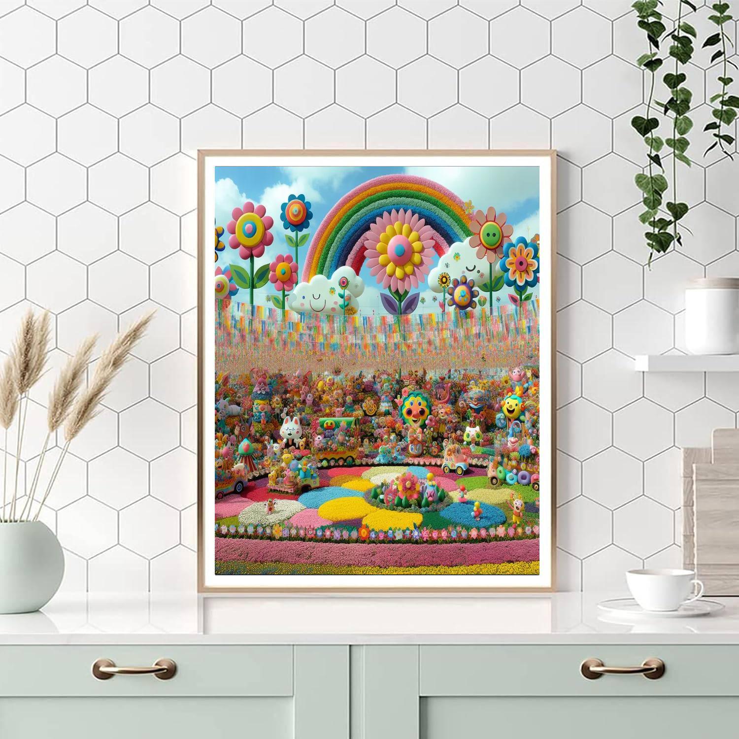 Fantasy Flower Festival Paint By Number