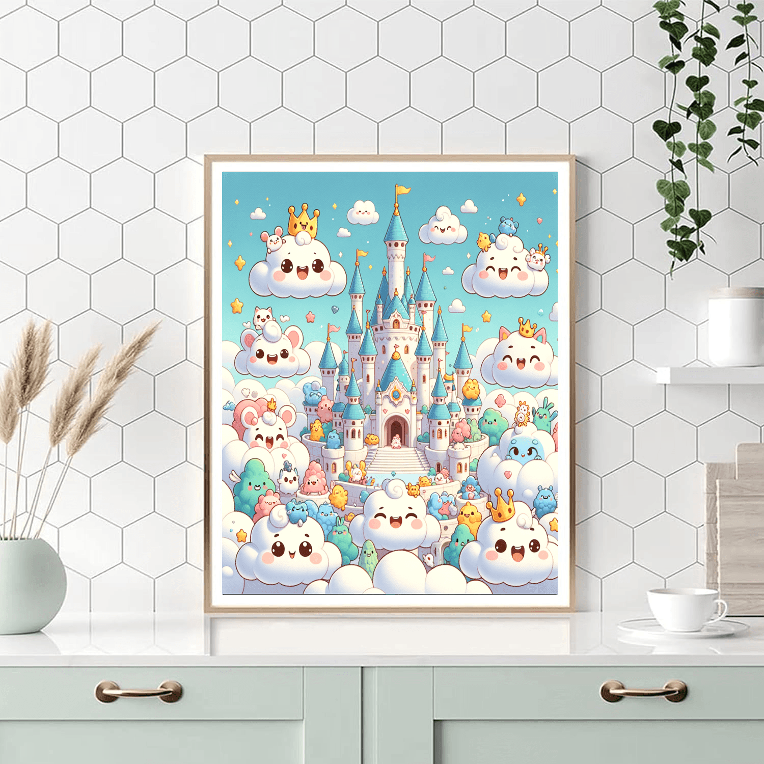 Cheery Cloud Kingdom DIY Paint By Numbers