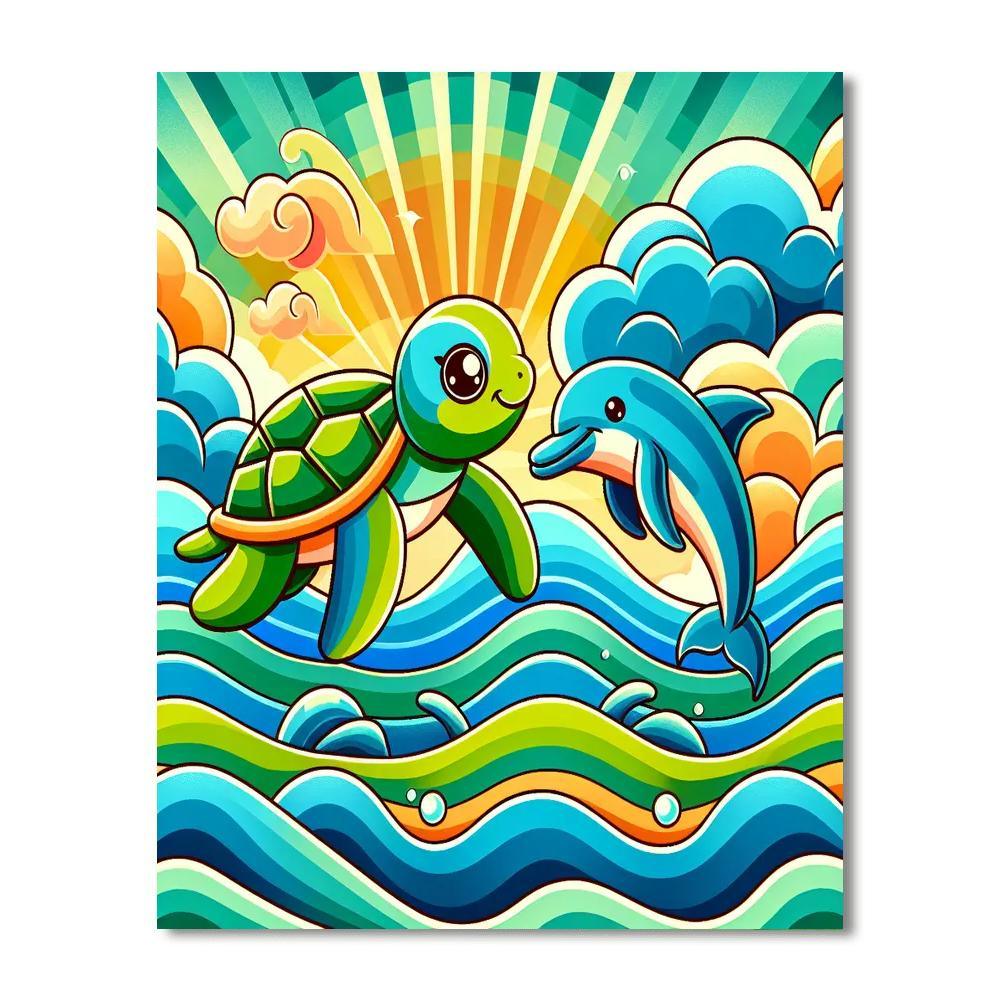 Sailing With Friends Paint By Color