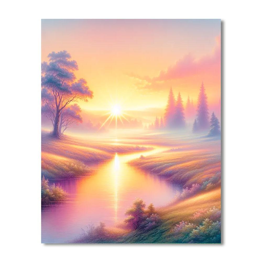 Aurora's Dawn Radiance Paint By Color