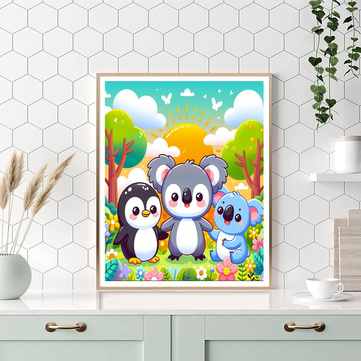 Whimsical World Of Animals Numbered Painting Kits