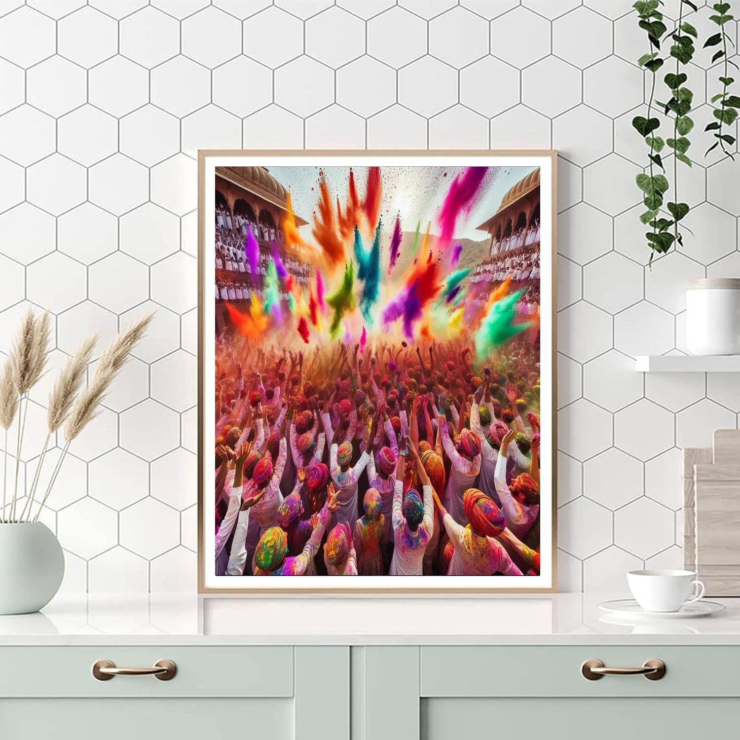 The Holi Festival Of Colors Painting By Numbers Kit