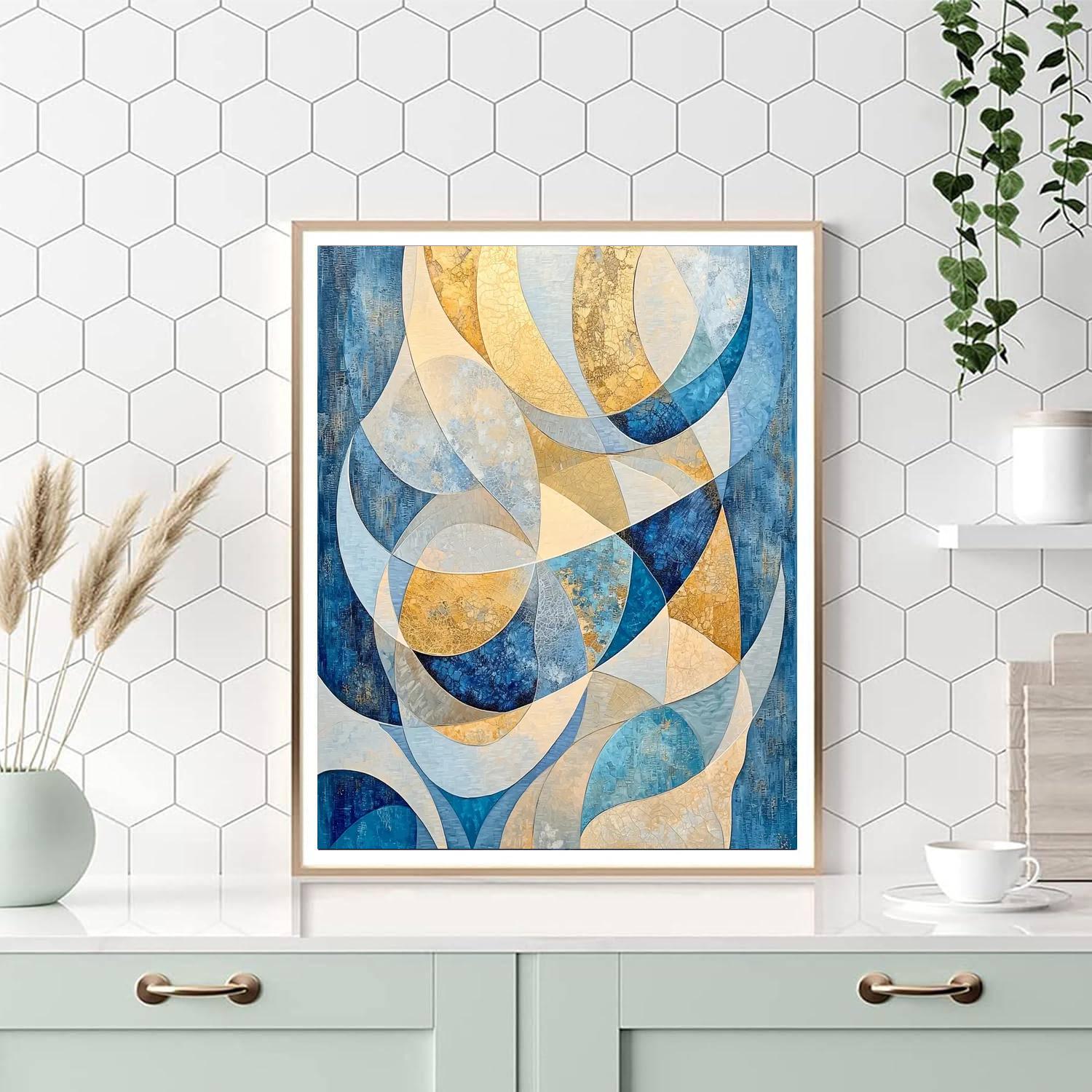 Gustav Klimt Inspired Serene Flow  Paint By Numbers Art